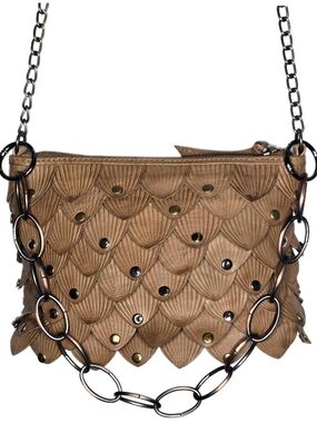 Custom Rivet Detailed Day & Mood Jamie Scalloped Crossbody Bag